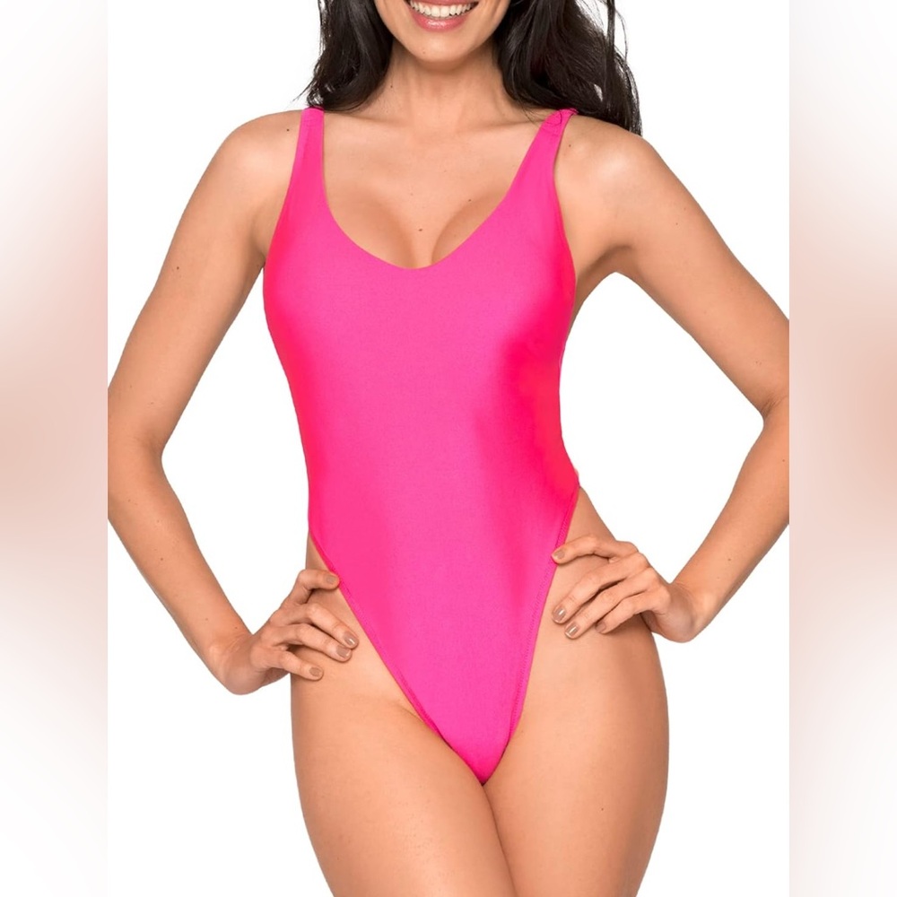 RELLECIGA Women's One Piece Thong Swimsuit